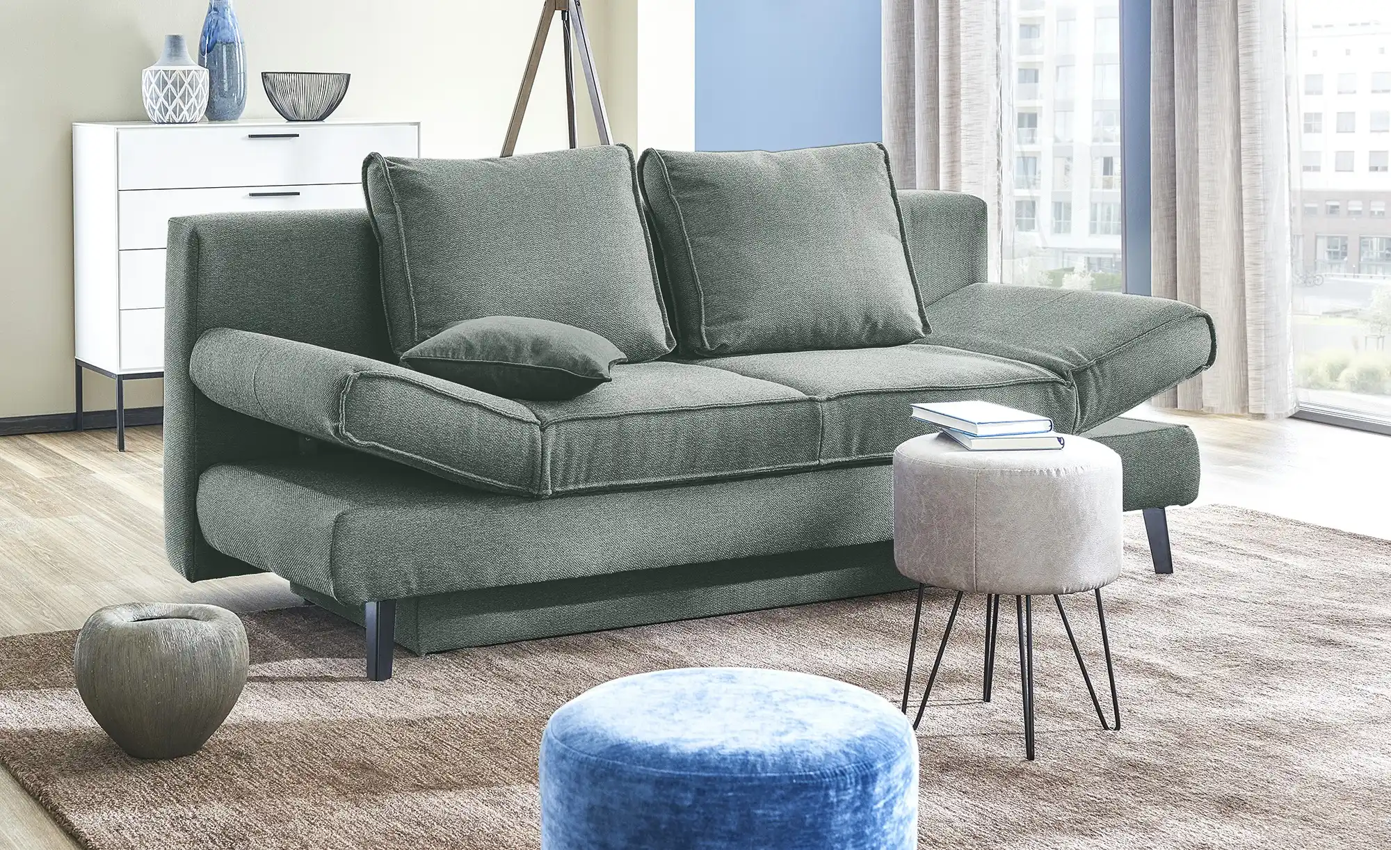 Schlafsofa Flachgewebe Sidney