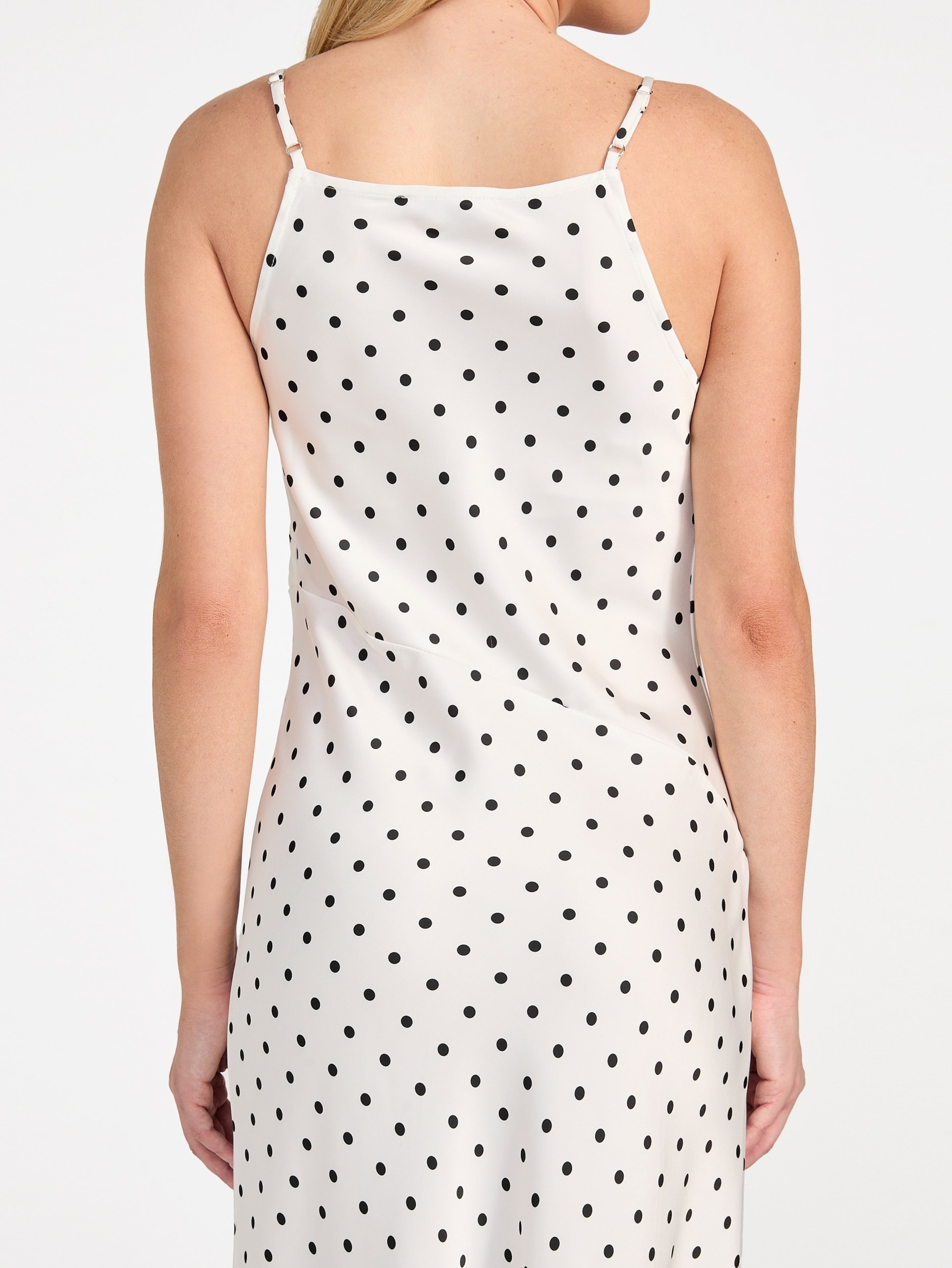 Vestido de alça Cemona com estampa de bolinhas