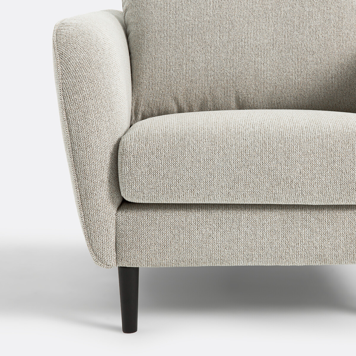 LA REDOUTE INTERIORS<br>Poltrona, tecido texturizado com estampa de bolinhas, Amy