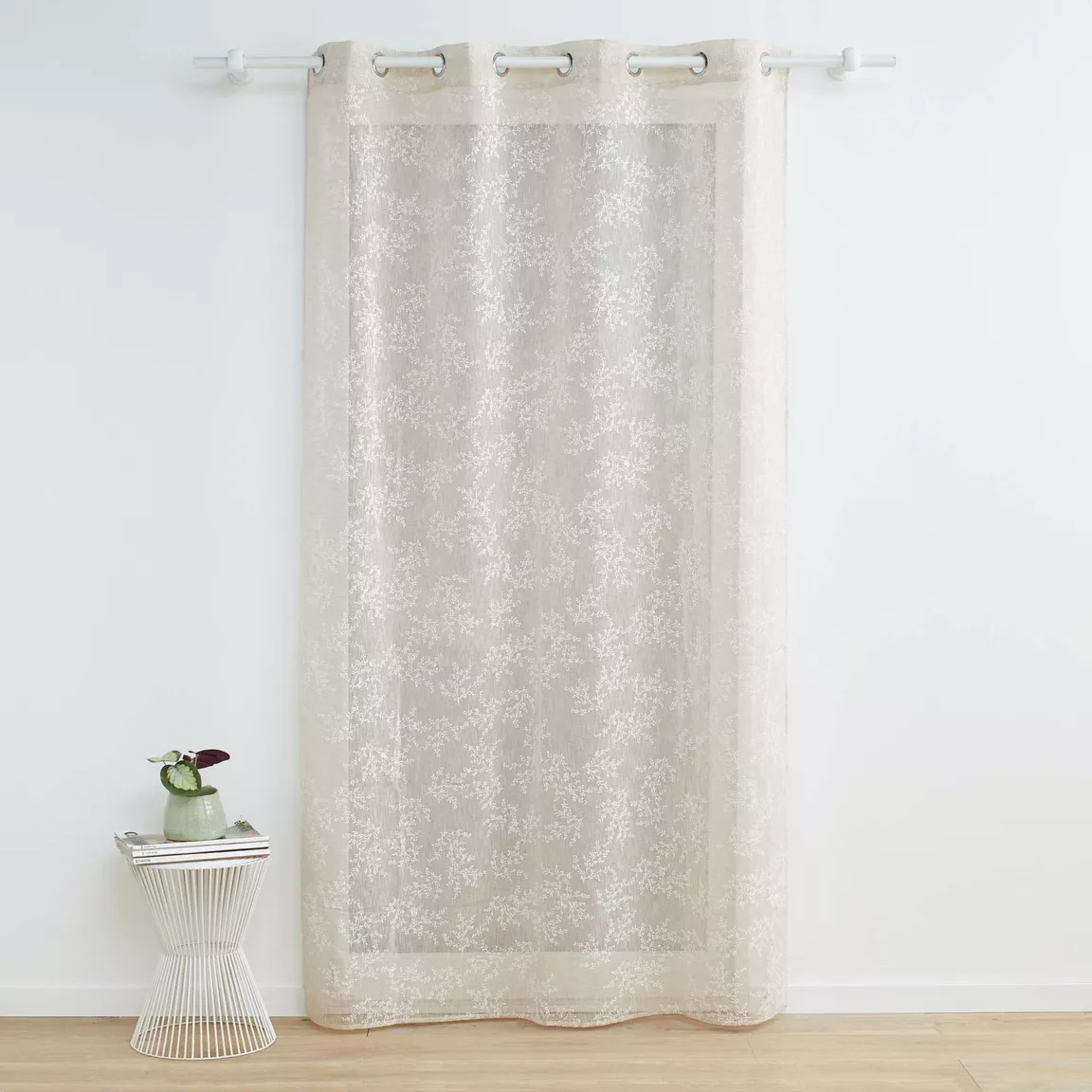 Voilage tissé (140 x 240 cm) Karla Taupe