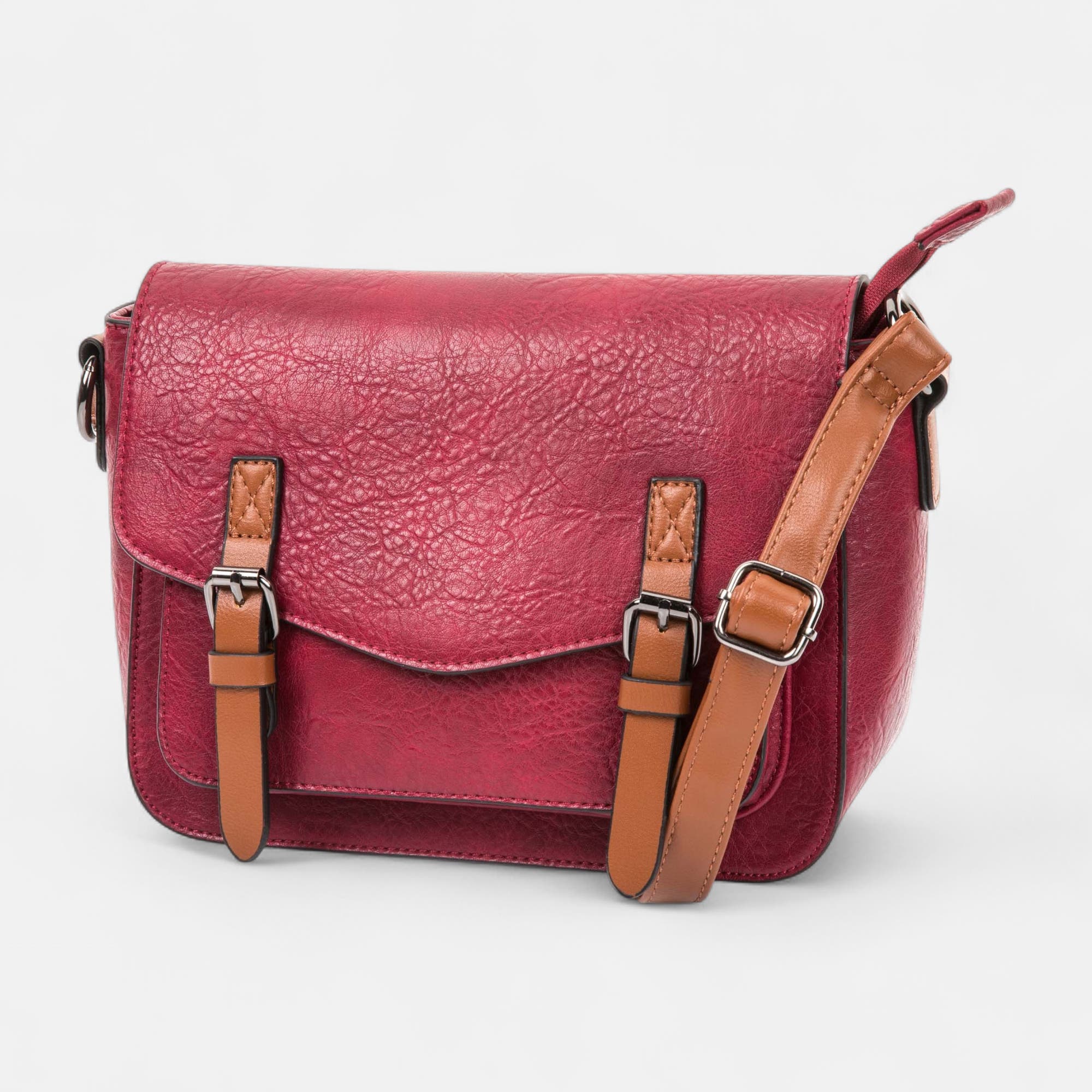 Sac bandoulière bordeaux
