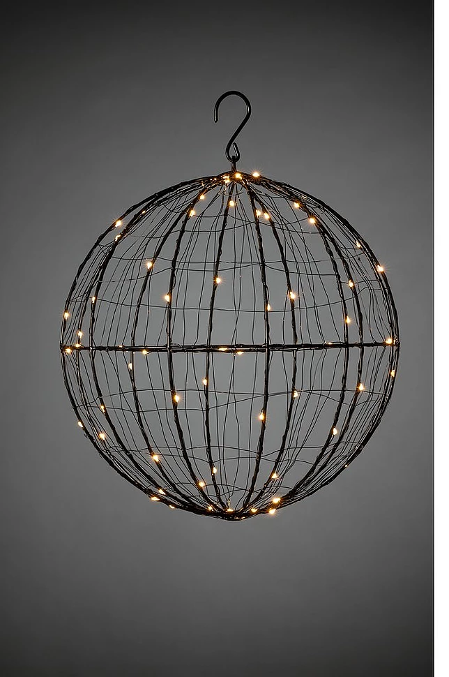Metallkule LED 30 cm
