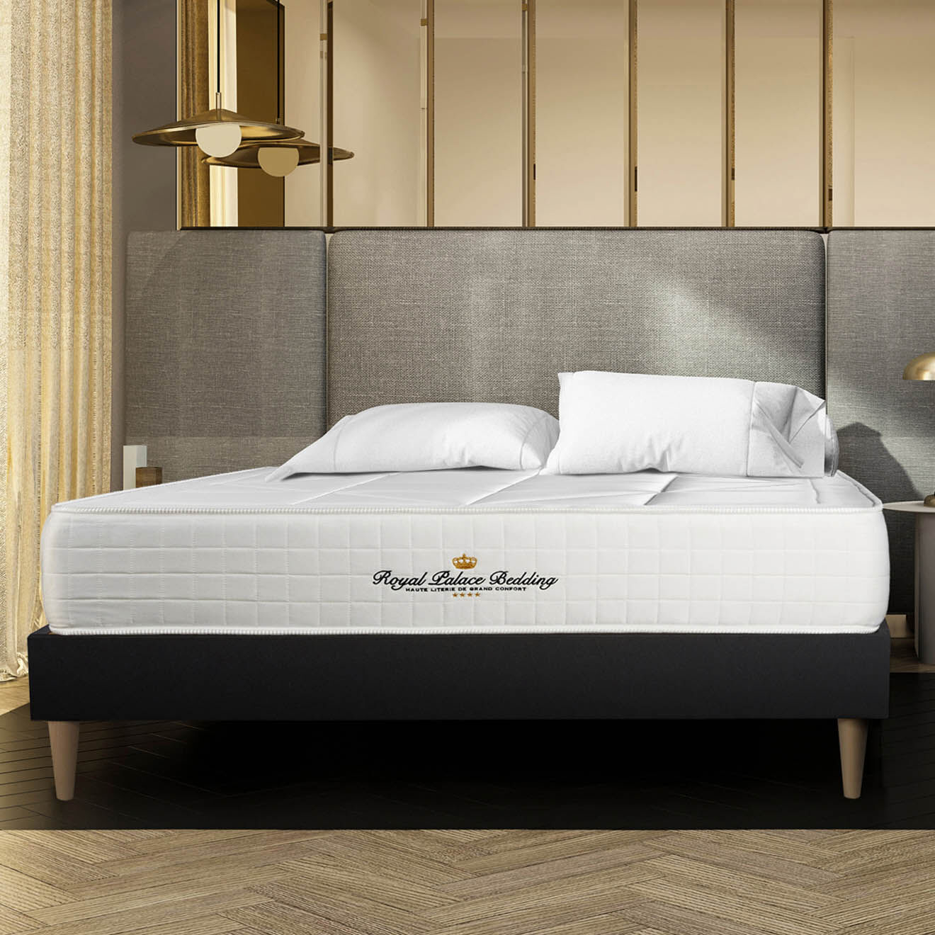 Royal Palace Bedding Pack dodo 5 pièces Windsor noir - 200x200 cm