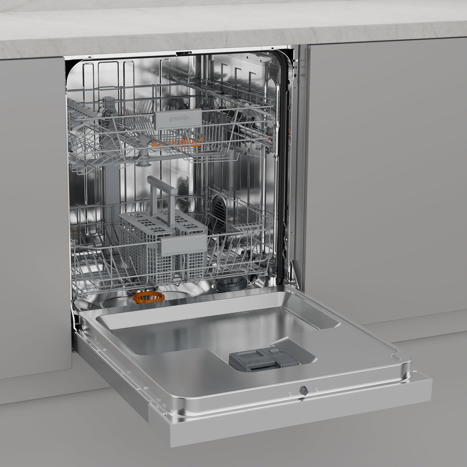 Gorenje GU642C90X Geschirrspüler/Unterbaugerät / 60 breite/14 Maßgedecke/6 Programme/TotalDry/Hygiene-Programm/3 in 1 Funktion/Memory-Funktion/EcoProgramm/EEK: C/Gerätemaße (HxBxT): 81,6x59,8x57,5 cm