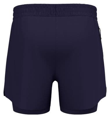 Short 2-En-1 Odlo Zeroweight 5'' Bleu Foncé