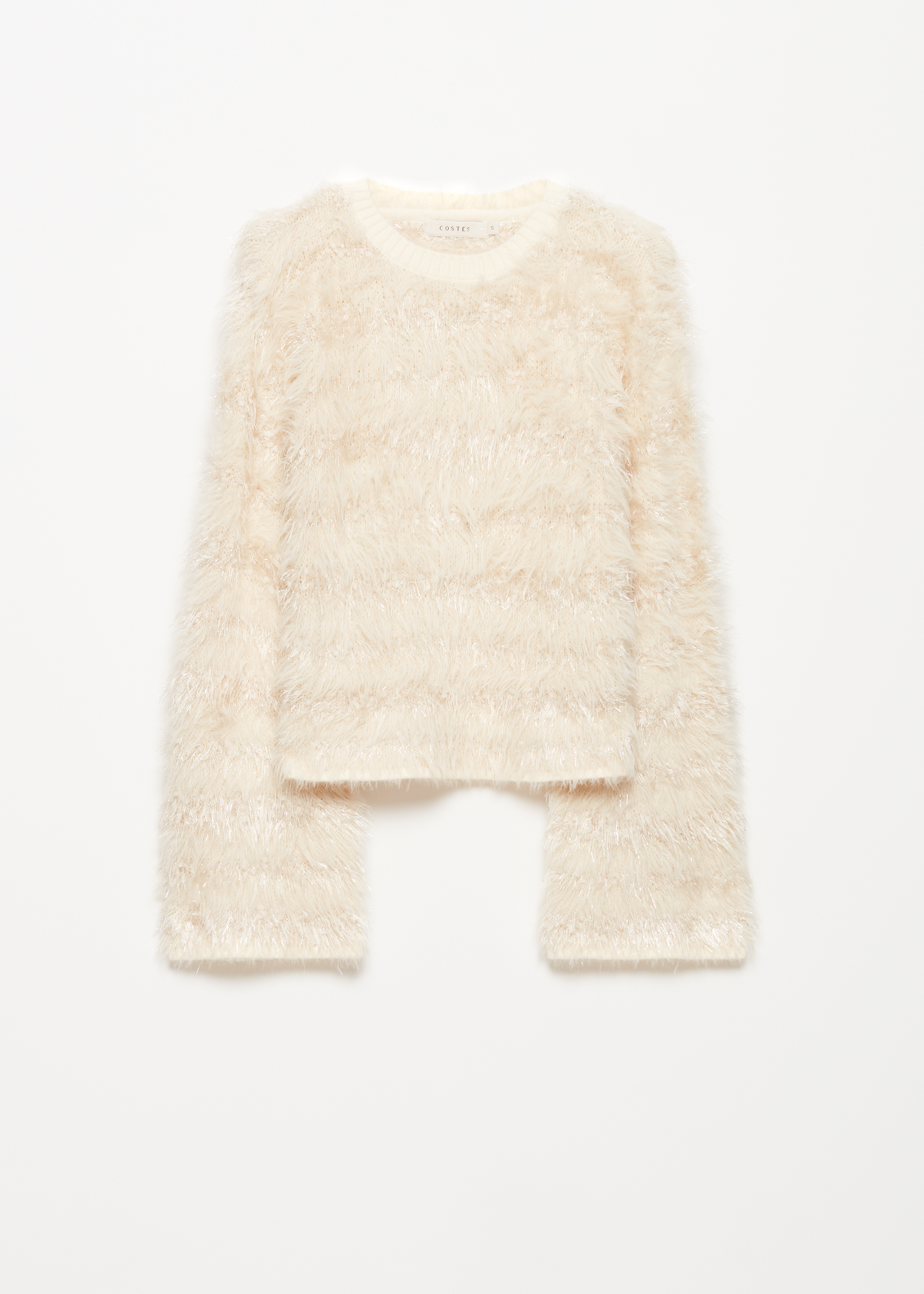 Hairy lurex trui
