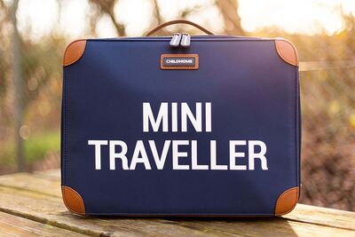 Childhome Mini Traveler Koffert, Navy/White