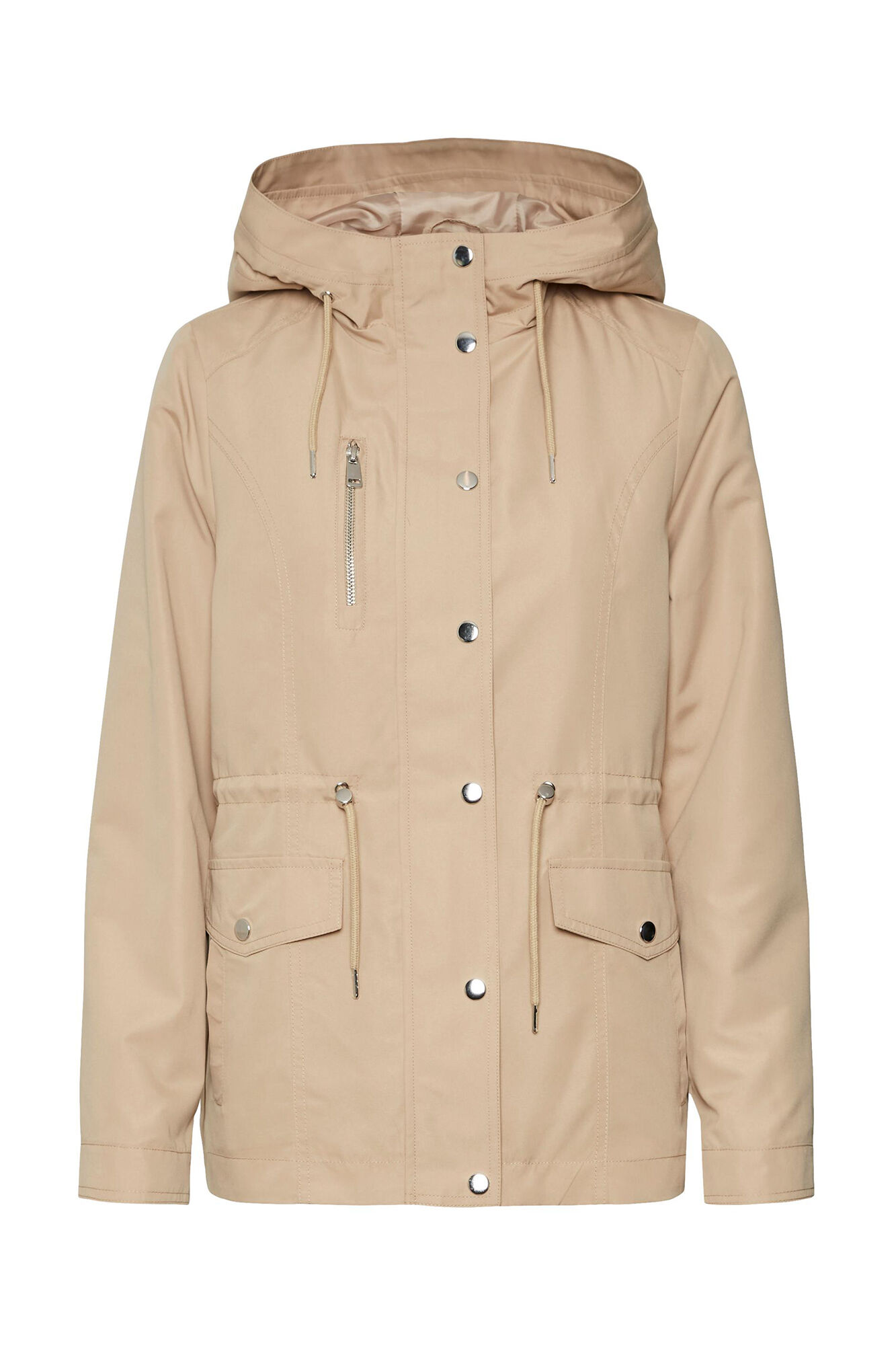 Parka com capuz - Branca