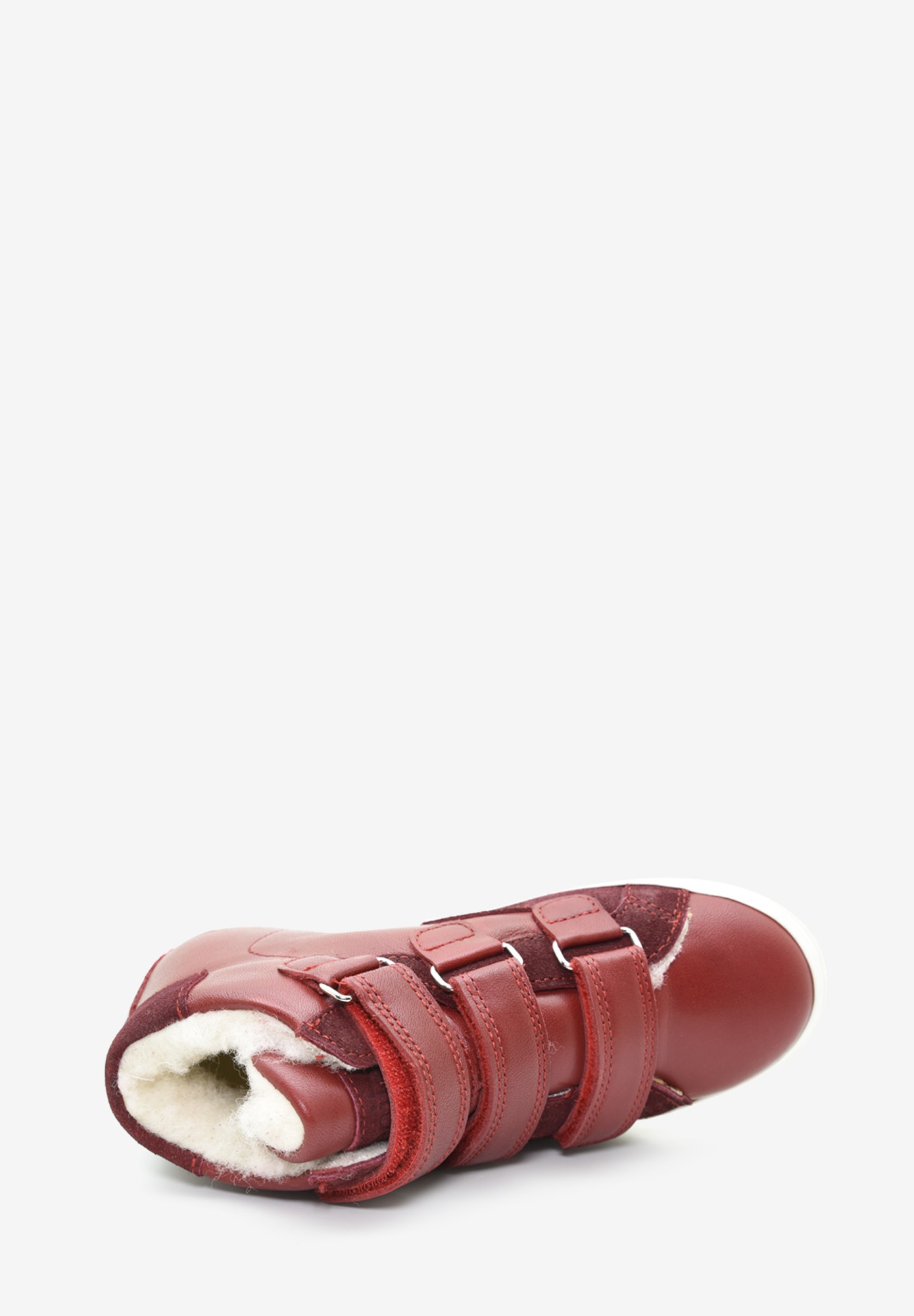 Hermance velcro TEX Wollfutter Kinder Rot