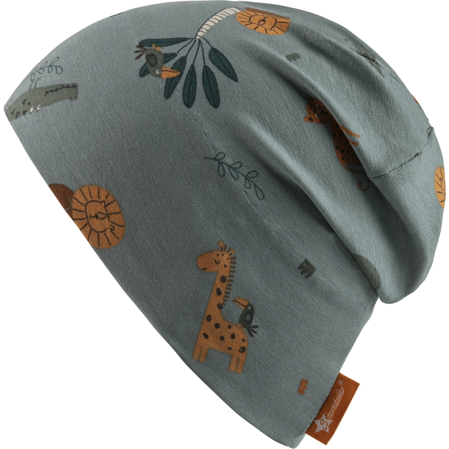 Sterntaler Slouch-Beanie Tiere mattgrün