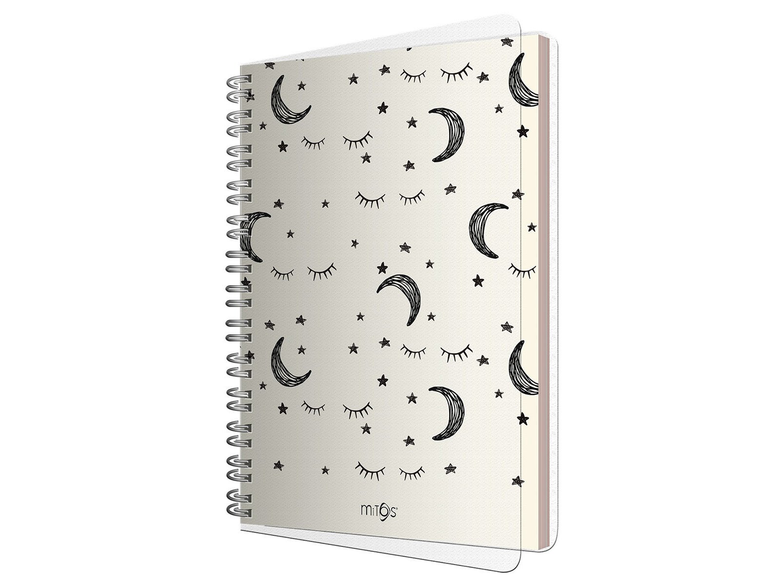 BLOCO DE NOTAS ESPIRAL A5 MITOS MOON PAUTADO