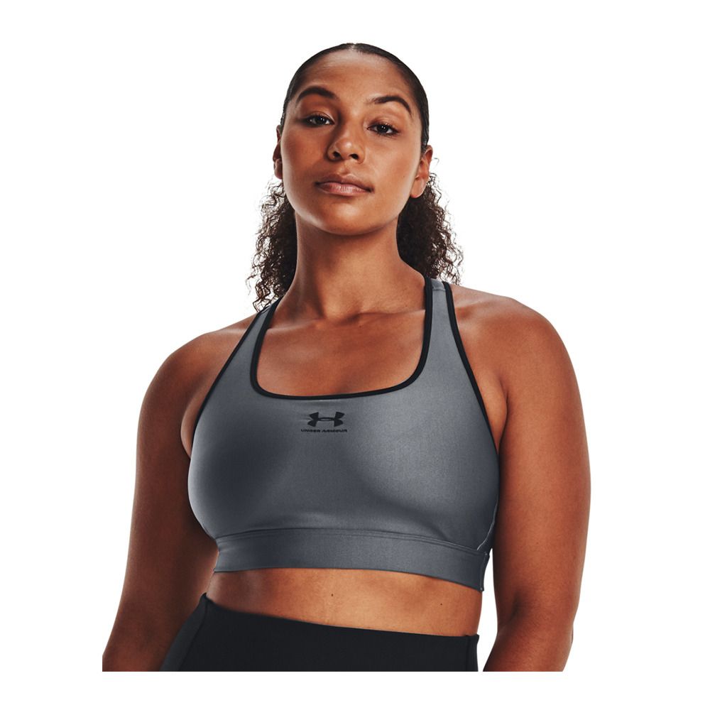 Under Armour MID PADLESS - Brassière Femme gray