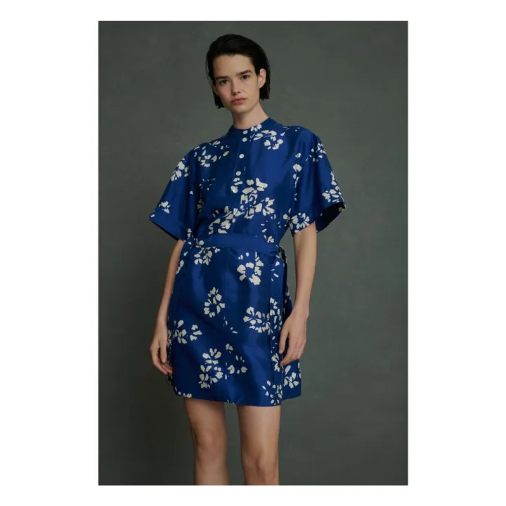 Soeur Robe Wanda Soie | Bleu