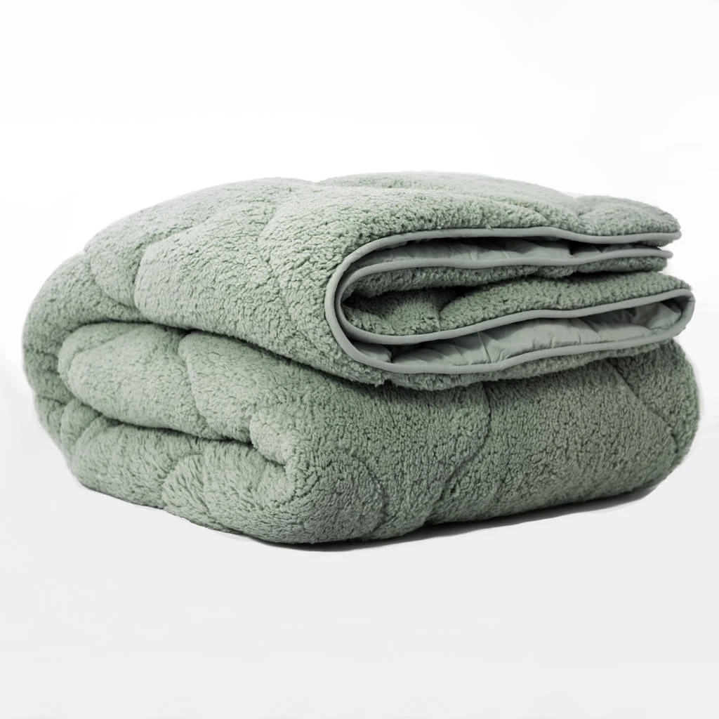 teddy Lazy dekbed - donkergroen