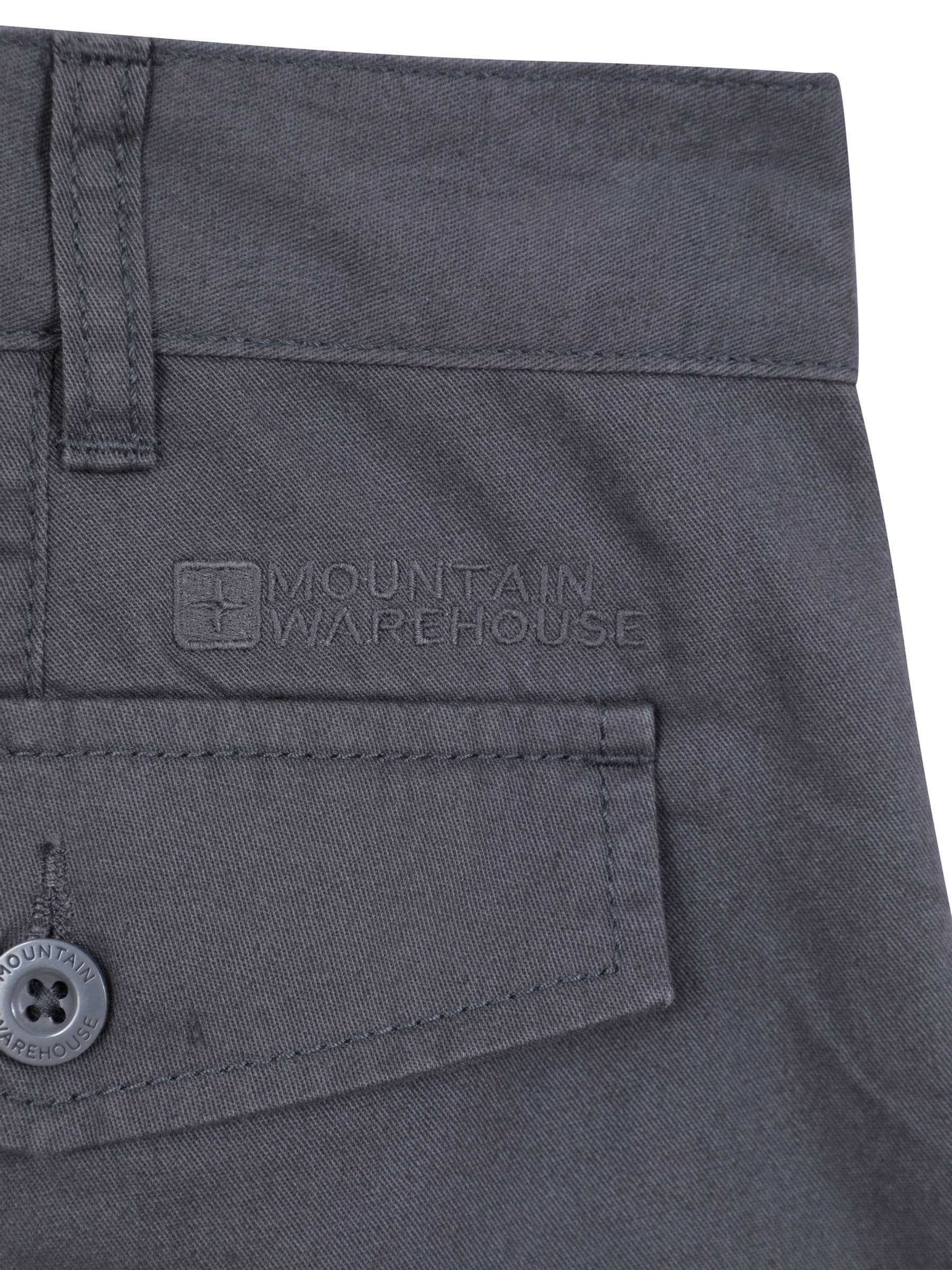 Zwart/grijs - Mountain Warehouse Mens Lakeside 100% Cotton Cargo Shorts