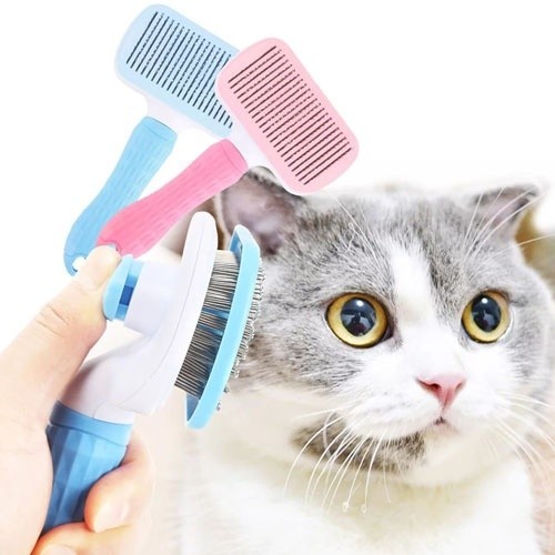 Escova Azul para Animais de Estimação