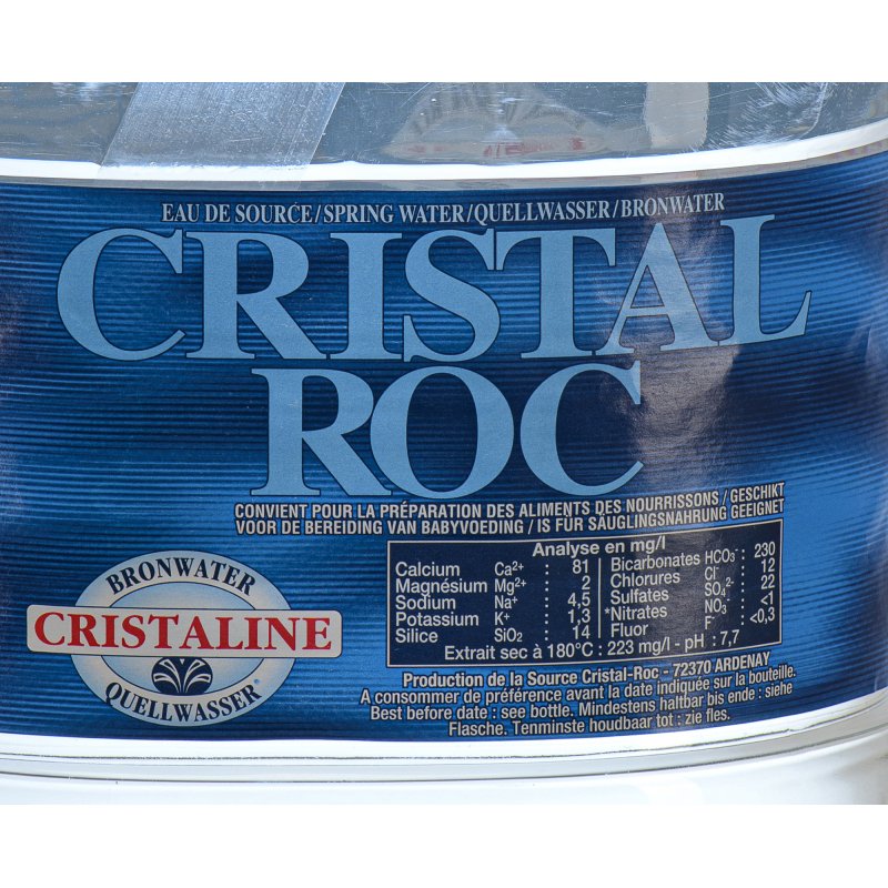 Fontaine eau de source Cristaline bouteille 8 L