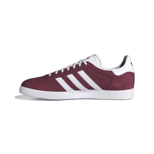 Adidas Gazelle Sneakers, Collegiate Burgundy/White/Gold Metallic, 43 1/3
