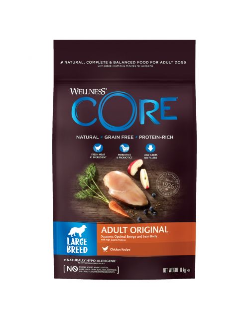 Wellness Core Grain Free Dog Large Breed Adult Kip - Hondenvoer