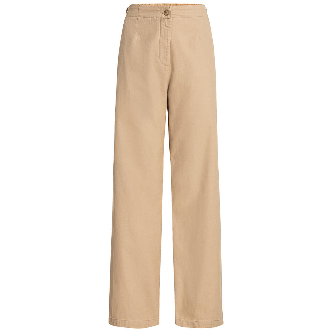 Jonas Nielsen Damen Chinohose mit weitem Hosenbein beige