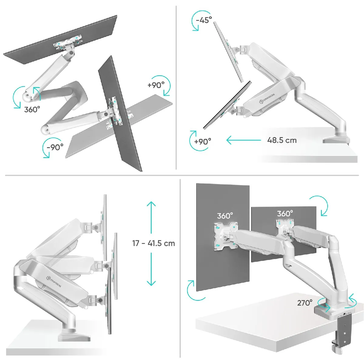 Onkron G160-W Support double écran