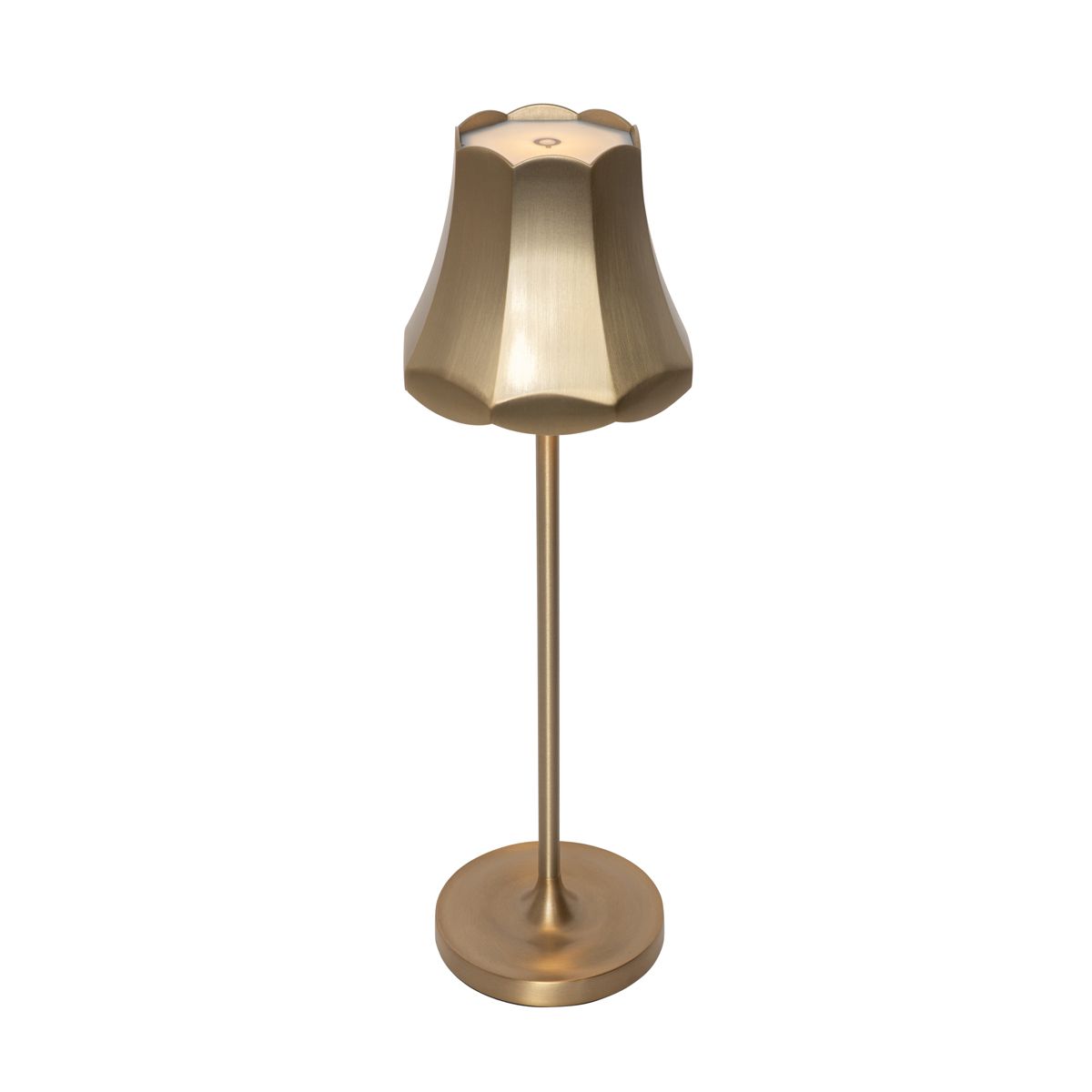 Set van 2 retro tafellampen rose goud oplaadbaar IP44 - Granny