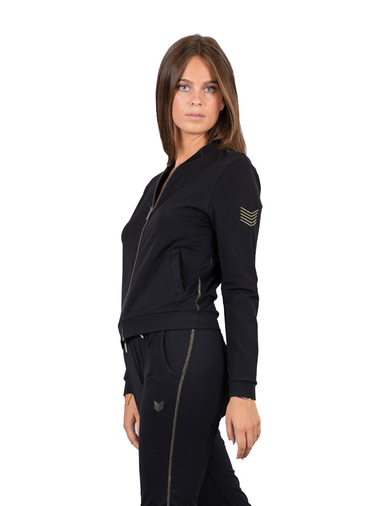 HBT BASICS ESSENTIELS | KIMY BLOUSON UNI BLOUSON FEMME NOIR/MORDORÉ