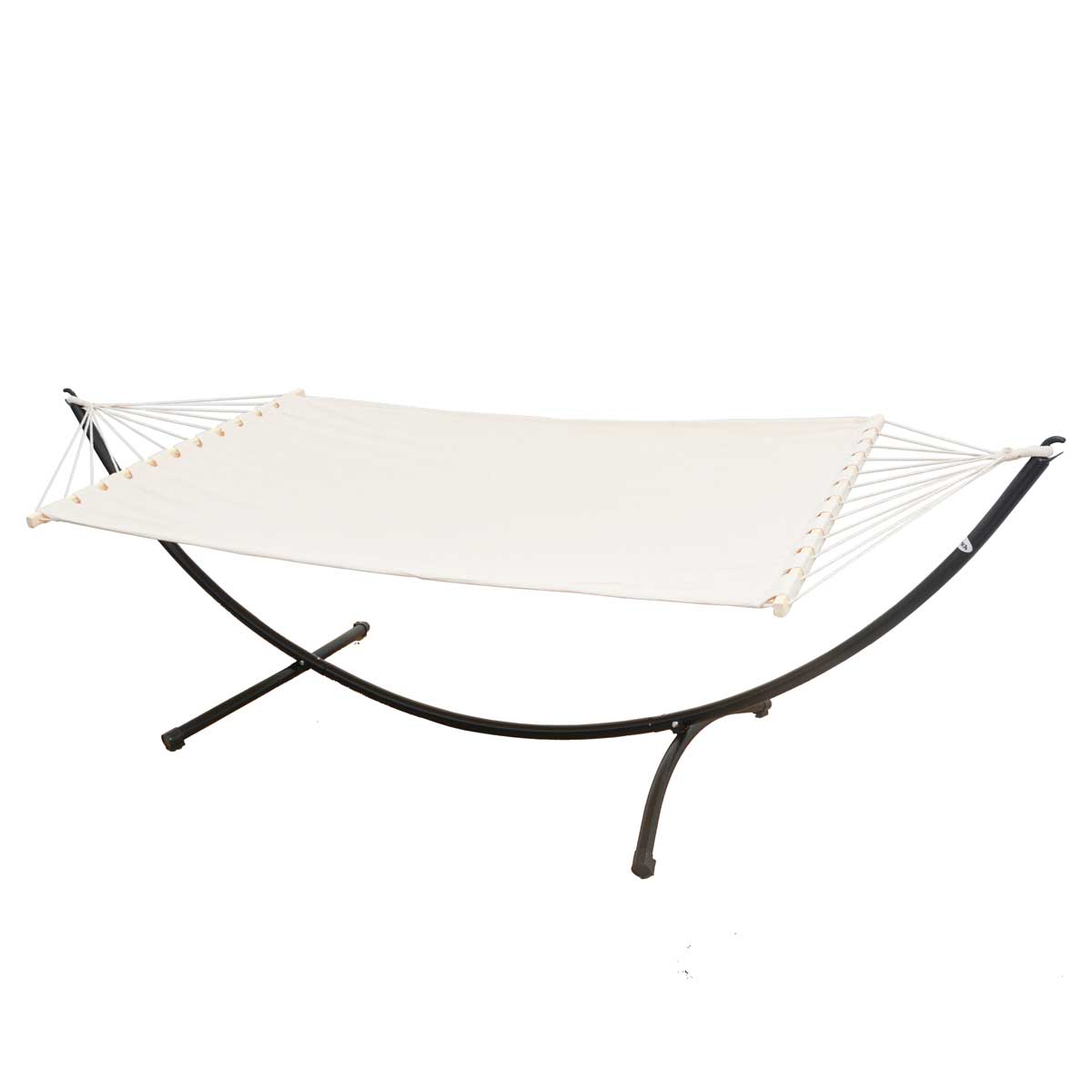 Doppel Hängematte mit Gestell 200x120 cm Garten Hängeliege Hängemattengestell