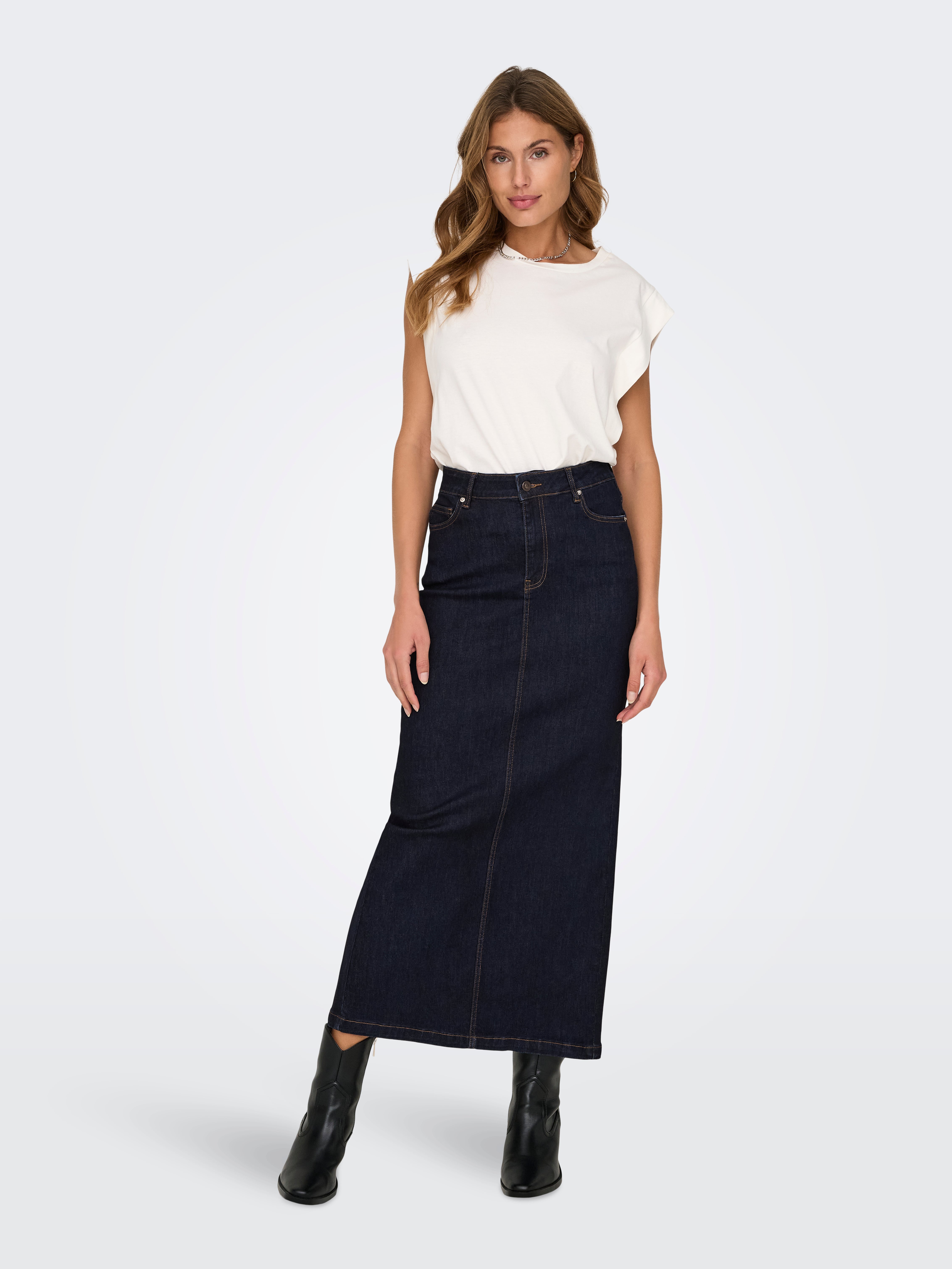 ONLWALO Jeansrock Dark Blue Denim