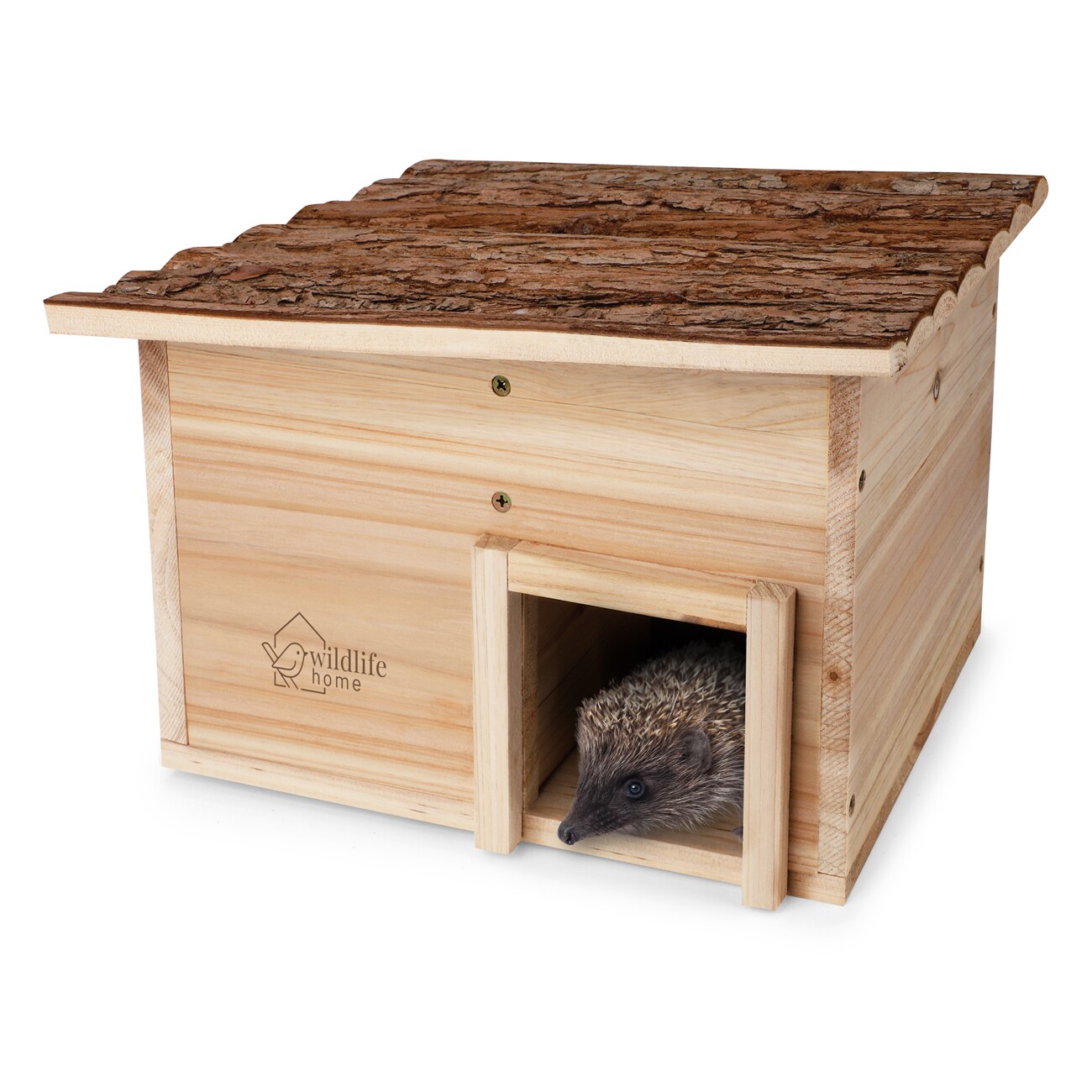 WILDLIFE HOME Igelhaus mit Rindendach