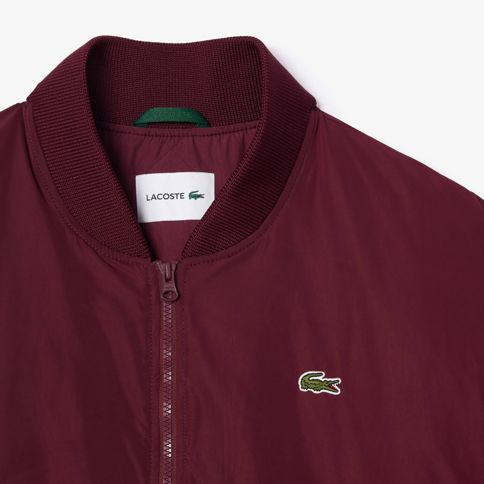 Bomber oversize fit en taffetas à poignets côtelés Manteaux & Vestes - Rouge - Lacoste - Femme