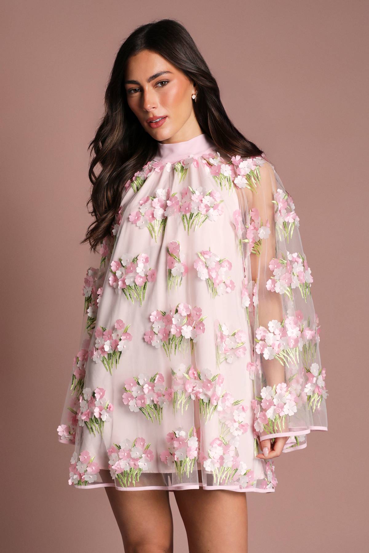 Coast Robe Droite En Mesh Brodé Coast Muse