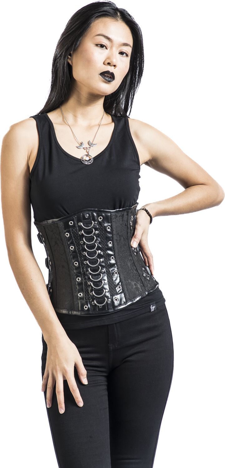 Corset Zippé Brocquard | Gothicana by EMP Ceinture Corset