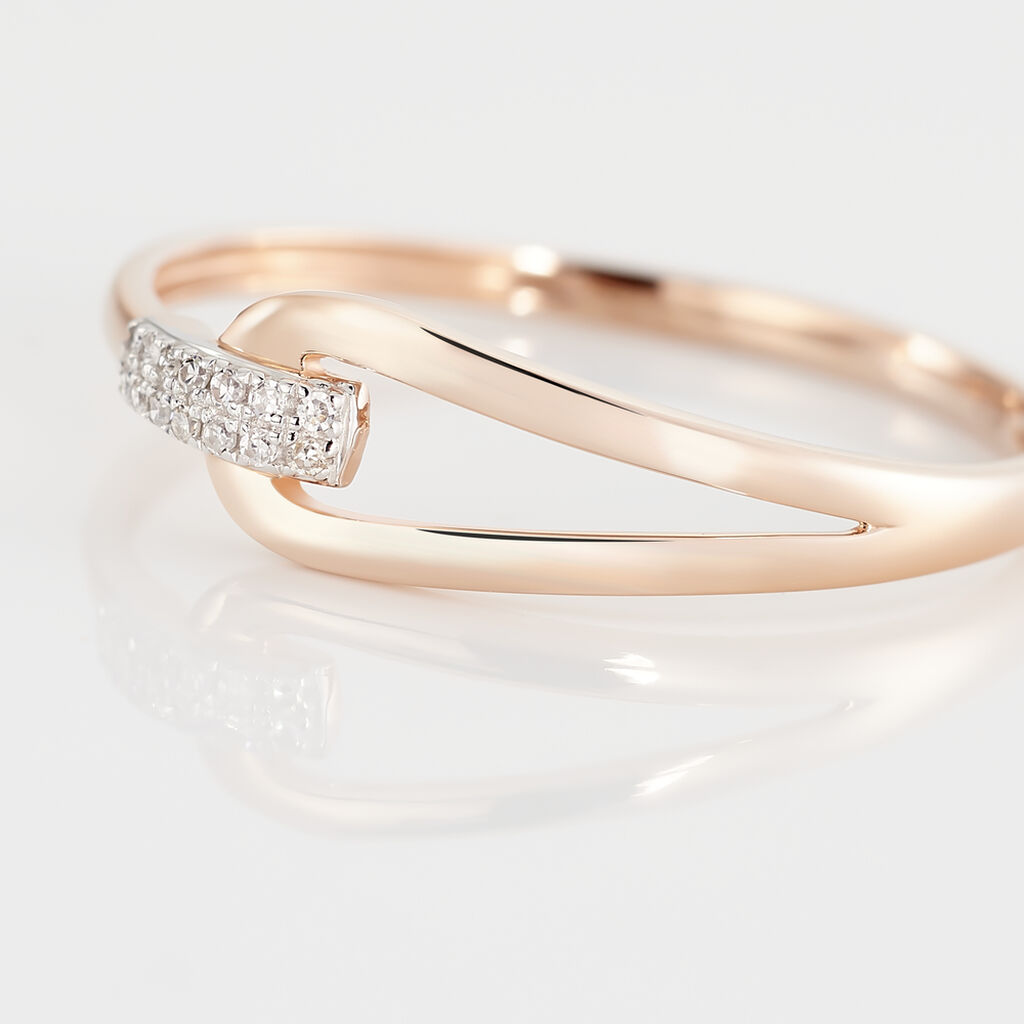 Bague Cyranna Or Rose Diamant