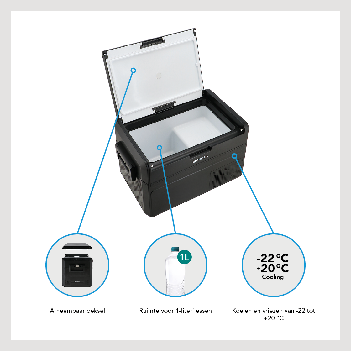 Mestic MCCM-35 AC/DC compressor koelbox