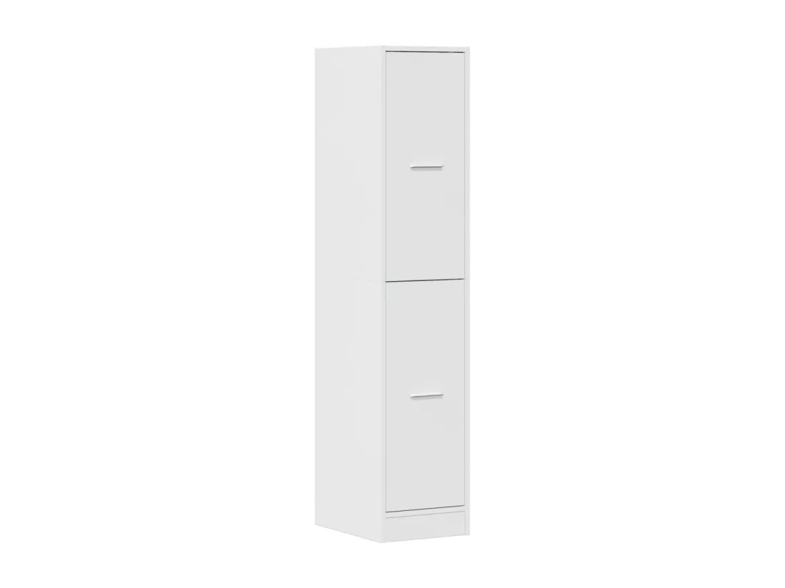 Armoire d'apothicaire blanc brillant bois d’ingénierie
