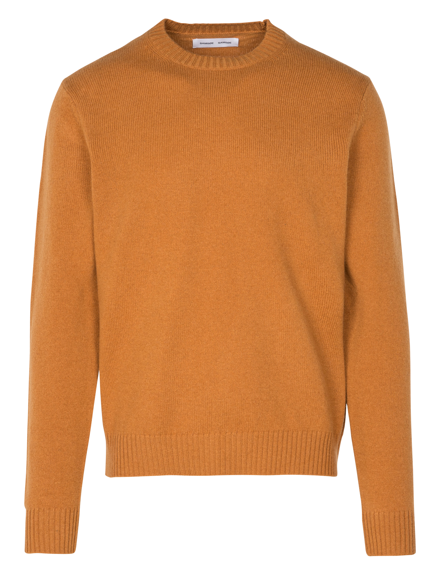 Sylli - Pull col rond slim-fit en laine mélangée | Marron