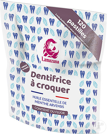 Lamazuna Dentifrice À Croquer Menthe Bio 120 Pastilles