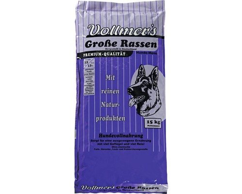 Vollmers Grote Rassen droog hondenvoer 15 kg