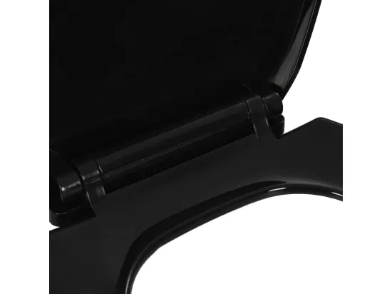 Abattant WC à fermeture noire 47 x 35 x 5 cm 02_0002911