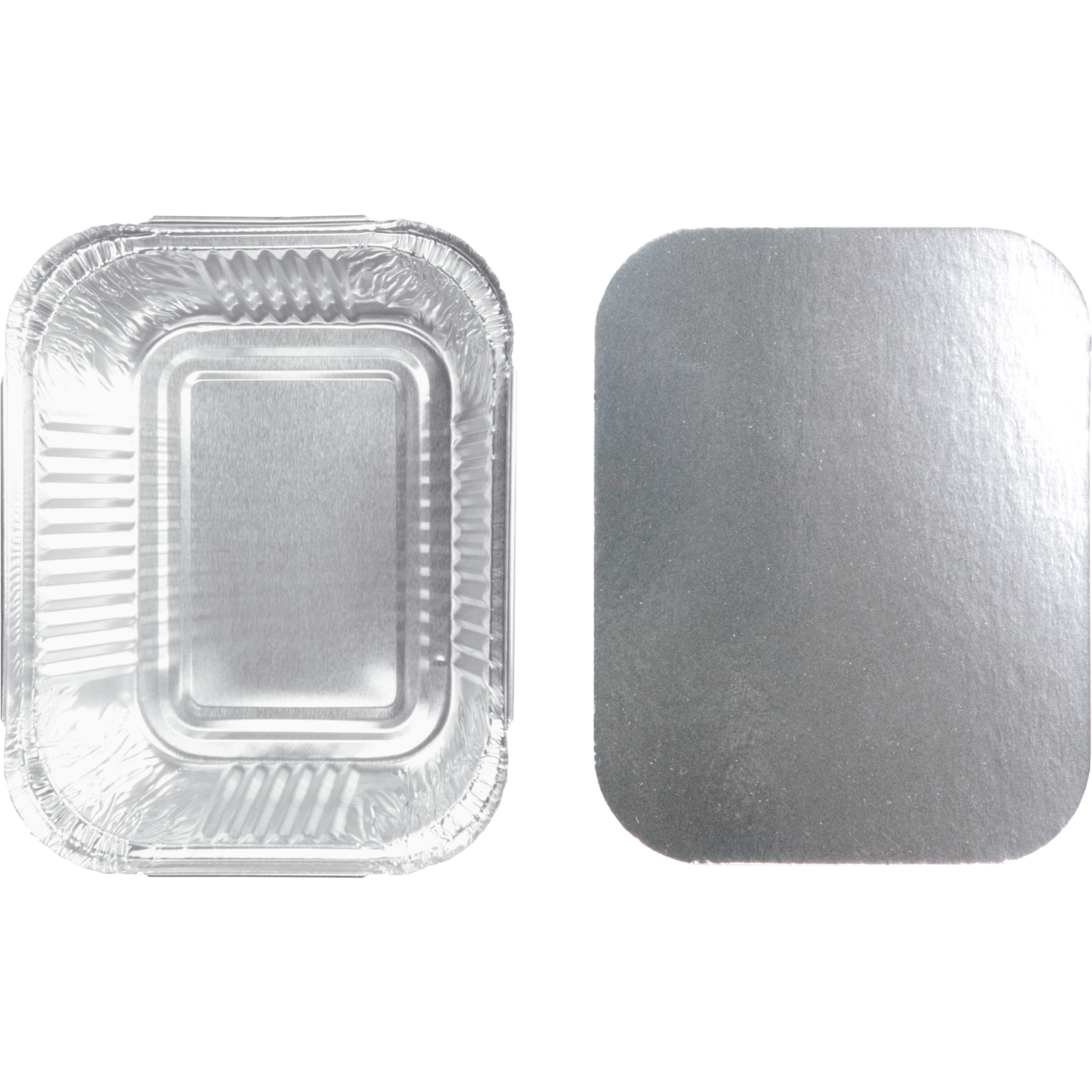 Bak, Aluminium, 250ml, opstaande rand, incl. deksel, 122x96x34mm, zilver