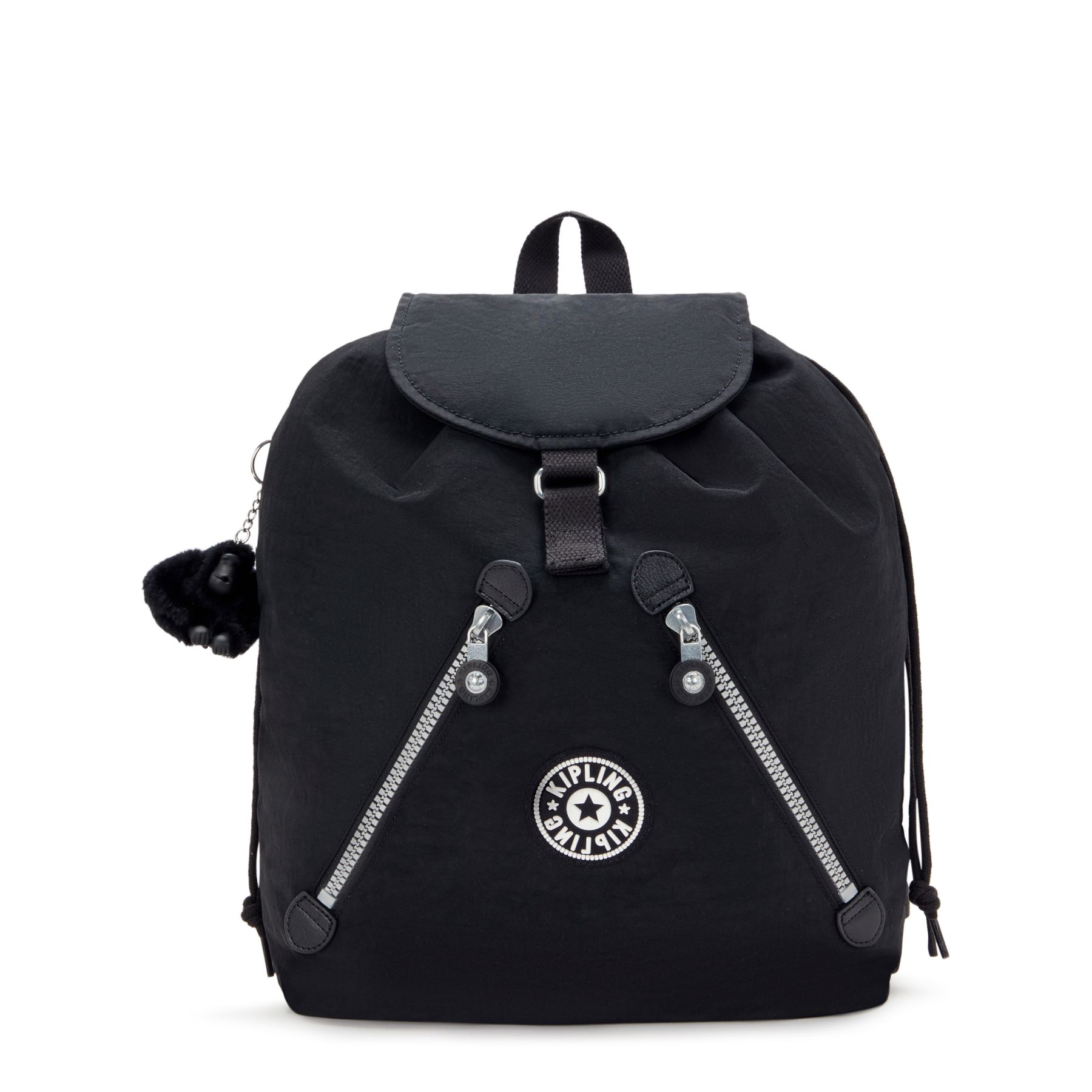 NEW FUNDAMENTAL L Sac à dos de taille moyenne avec cordon de serrage et bretelles ajustables - Rapid Black