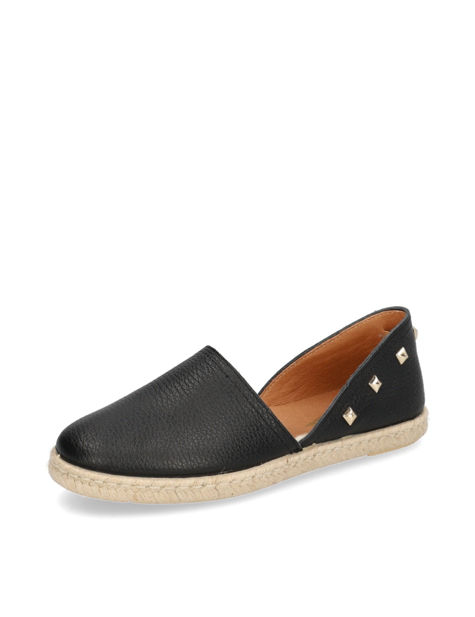 Glattleder Espadrille