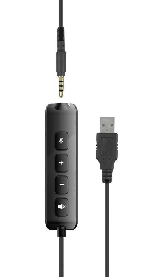 Speedlink - Metis USB Stereo Headset, 3,5 mm stik med USB lydkort - Sort