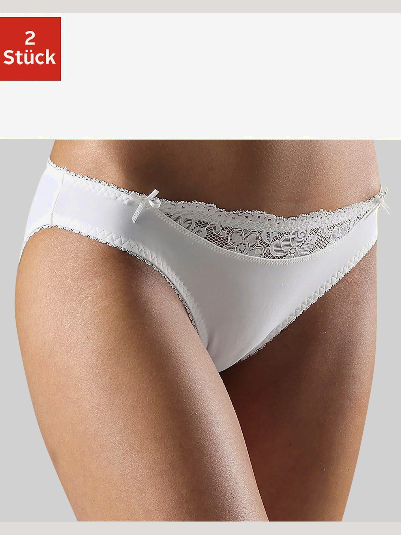Slip confortable, petit empiècement en dentelle à la ceinture