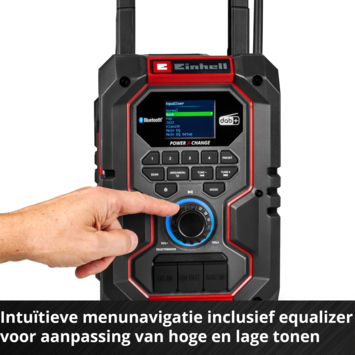 Einhell 18V bouwradio TE-CR 18 Li DAB /FM/BT (Zonder accu)