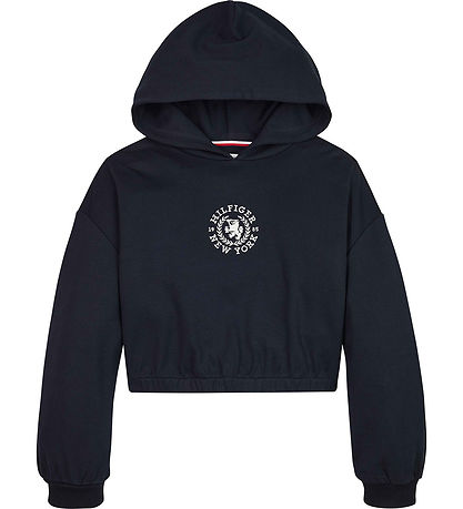 Tommy Hilfiger Kapuzenpullover - Viskose - Wappenlogo - Desert H