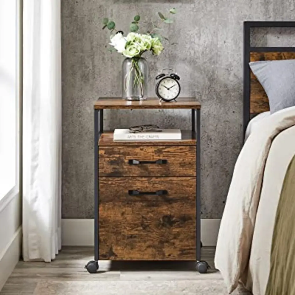 Rolkast met wieltjes, 2 laden, 50kg