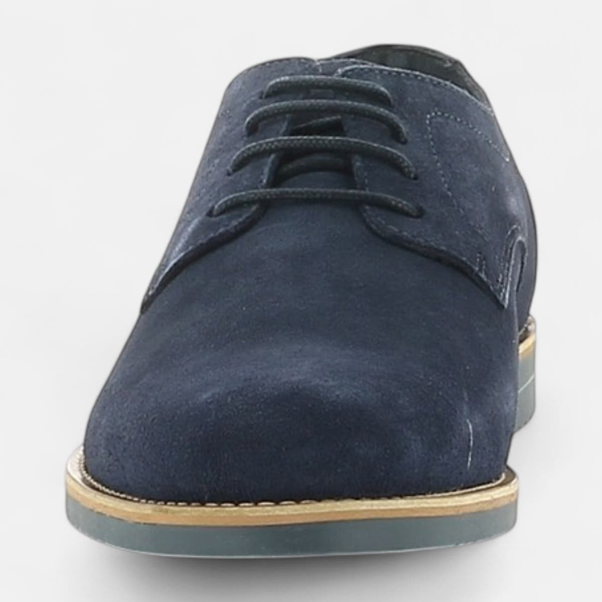 Derbies Homme en cuir bleu marine