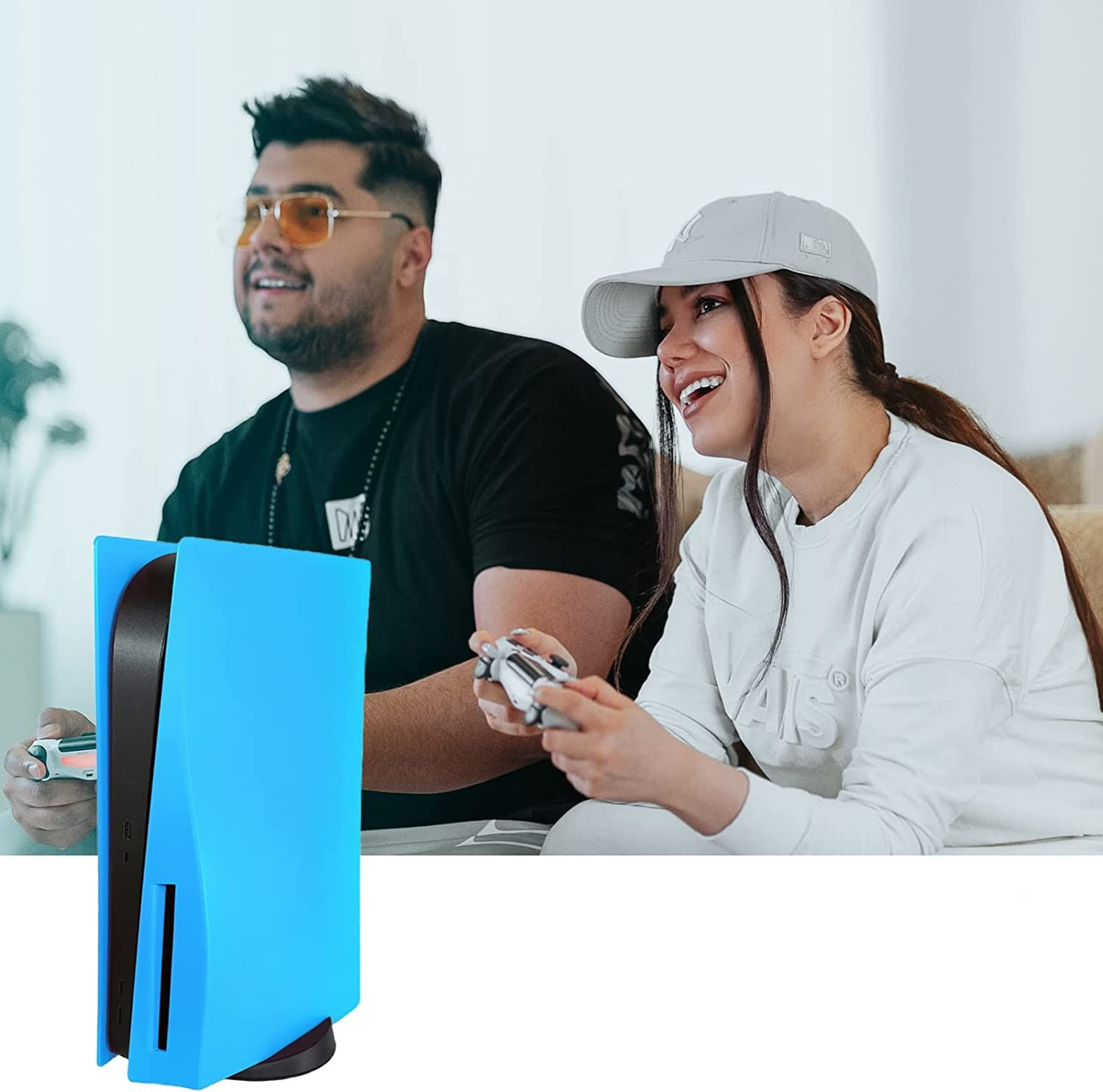 PlayStation 5 PS5 Frontplatte Faceplate Gehäuse Case Cover Dock Ersatzplatte - Blau